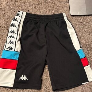 Kappa kids Black, Red, and Blue Athletic Shorts